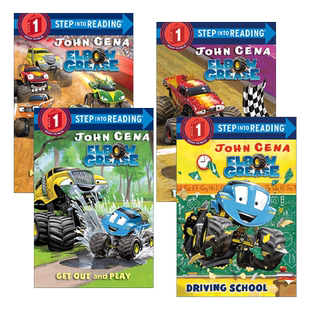 英文原版 Step into Reading 1 怪兽卡车Elbow Grease系列 4册 我的怪兽卡车家族 出去玩 驾校 团队合作赢啦 英文版 进口英语书籍
