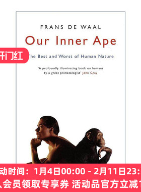 英文原版 Our Inner Ape 我们内心的猿 人性的善恶 Frans de Waal 英文版 进口英语原版书籍