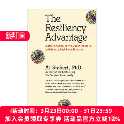 英文原版 Resiliency Advantage 弹性优势 从逆境中获得力量 抗逆力养成指南作者Al Siebert 英文版 进口英语原版书籍