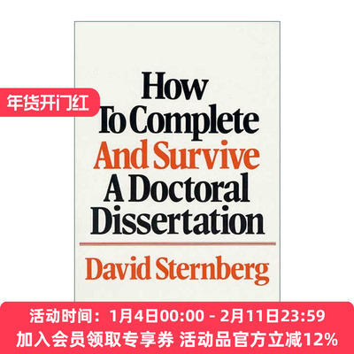 英文原版 How to Complete and Survive a Doctoral Dissertation 如何完成和通过博士论文 英文版 进口英语原版书籍