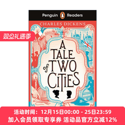 英文原版 Penguin Readers Level 6 A Tale of Two Cities 企鹅分级阅读6级 双城记 狄更斯 英文版 进口英语原版书籍