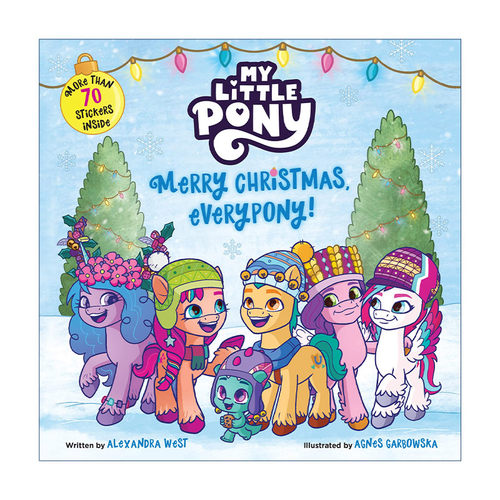 小马宝莉的圣诞节  英文原版 My Little Pony: Merry Christmas Everypony 带贴纸 英文版 进口英语原版书籍