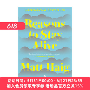 活下去的理由  英文原版 Reasons to Stay Alive 抑郁症 自我救赎 传记 Matt Haig 英文版 进口英语原版书籍