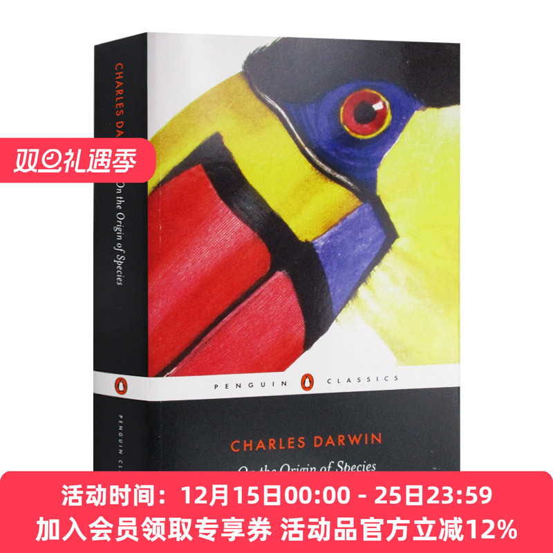 达尔文 物种起源 英文原版 On The Origin Of Species 黑经典 英文版 进口英语原版书籍