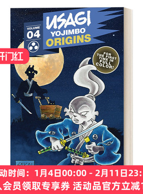 英文原版 Usagi Yojimbo Origins  Vol. 4 兔子起源系列4 孤独的山羊孩子 兔子浪人 彩色漫画 兔子武士 Stan Sakai 英文版 进口书
