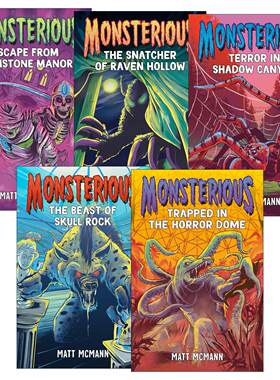 英文原版 Monsterious 怪物系列1-5册 儿童冒险小说 Goosebumps 鸡皮疙瘩 英文版 进口英语原版书籍