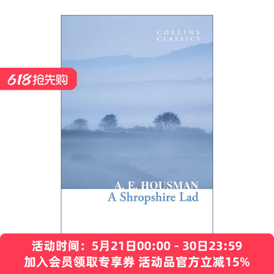 英文原版 Collins Classics — a Shropshire Lad 西罗普郡少年 A.E.豪斯曼 柯林斯经典文学系列 英文版 进口英语原版书籍