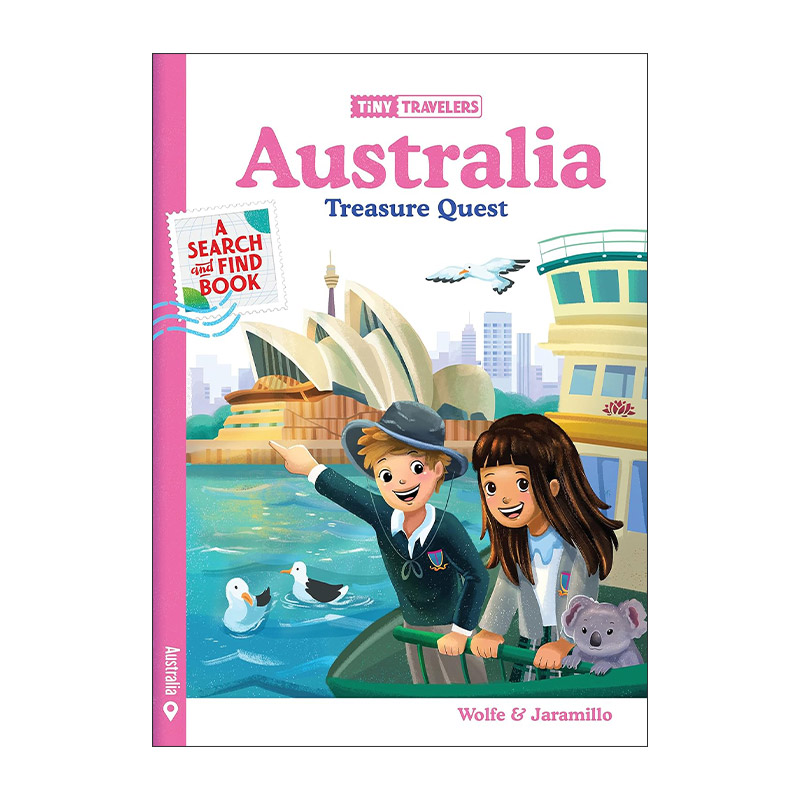 英文原版 Tiny Travelers Australia Treasure Quest 书游小世界 澳大利亚 精装绘本 英文版 进口英语原版书籍