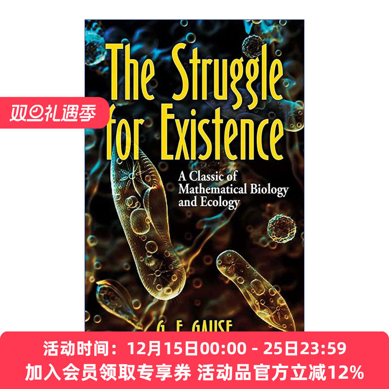 为生存而奋斗  英文原版 The Struggle for Existence 经典数学生物学与生态学 生命科学 G. F. Gause 英文版 进口英语原版书籍