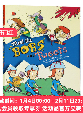 童子军夏令营1 英文原版绘本 Meet the Bobs and Tweets 1 儿童英语章节书 故事书 Scholastic 英文版进口原版英语书籍