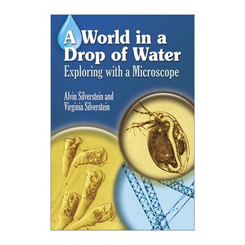 英文原版 A World in a Drop of Water 一滴水中的世界 用显微镜探索 儿童科普百科 单细胞生物插图指南 英文版 进口英语原版书籍