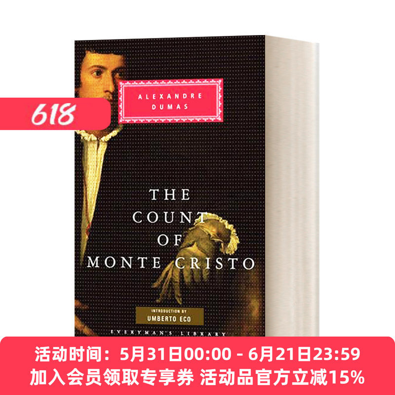 英文原版 The Count of Monte Cristo 基督山伯爵 大仲马 Everyman精装版 英文版 进口英语原版书籍