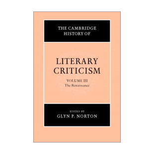 卷三 Cambridge 剑桥文学批评史 Literary 进口英语原版 英文原版 英文版 文艺复兴 书籍 The Criticism History