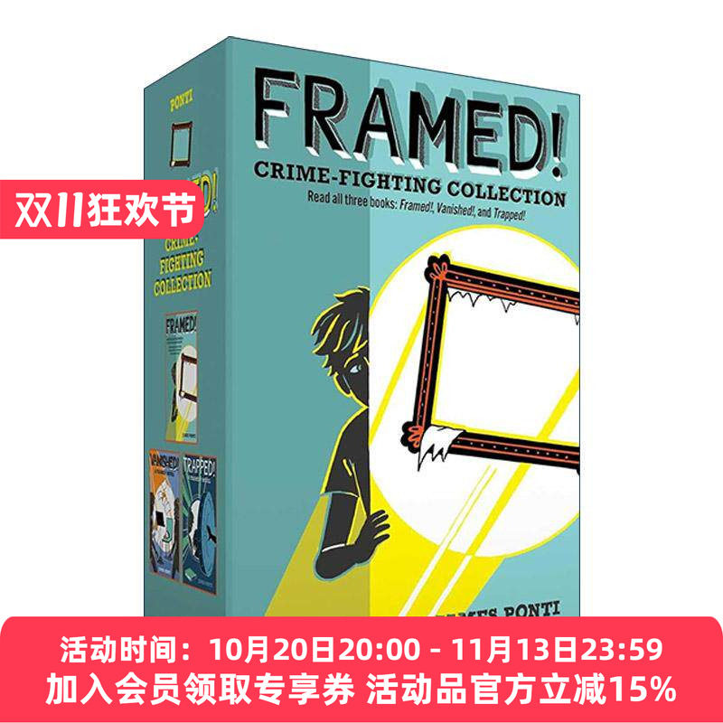 英文原版 Framed Crime-Fighting Collection 打击犯罪1-3册盒装 青少年推理侦探小说 城市间谍同作者 英文版 进口英语原版书籍