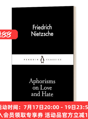 英文原版 Aphorisms on Love and Hate 爱恨格言 尼采 英文版 进口英语原版书籍