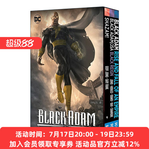 英文原版 Black Adam Box Set  Media tie-in 黑亚当 三册电影版盒装套装 DC漫画 Geoff Johns 英文版 进口英语原版书籍