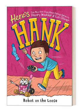 英文原版 Here's Hank Robot on the Loose #11这是汉克系列11 儿童成长主题章节桥梁故事书 阅读障碍 Scott Garrett 英文进口书