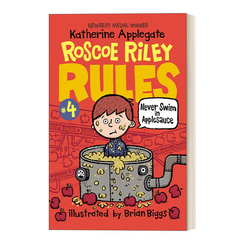 英文原版 Roscoe Riley Rules #4 Never Swim in Applesauce 罗斯科莱利规则4 英文版 章节桥梁书 进口英语原版书籍