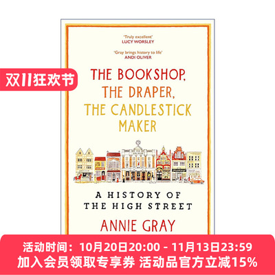 英文原版 The Bookshop The Draper The Candlestick Maker 书店 布商与蜡烛匠 通过20件物品看英国商业街简史 进口英语原版书籍