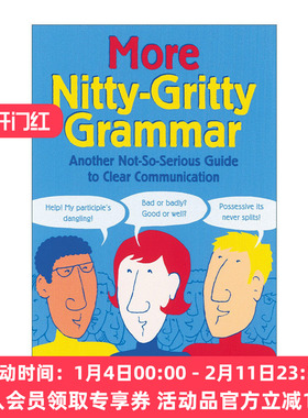 更真实详细的语法 英文原版 More Nitty-Gritty Grammar 另一不太严肃的清晰沟通指南 工具书 Edith Hope Fine 进口英语原版书籍
