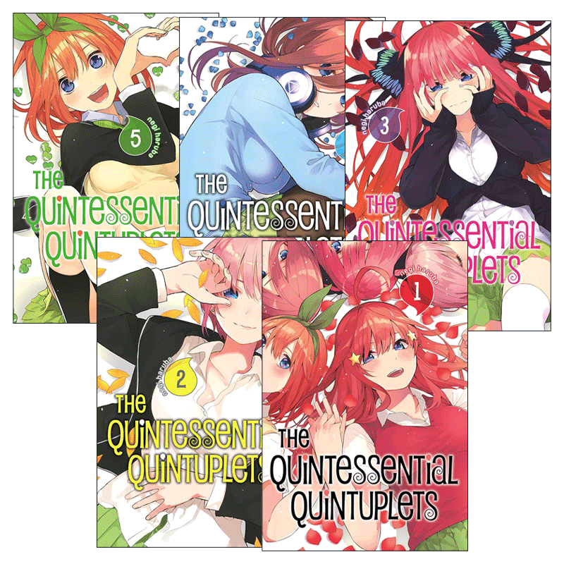 英文原版 The Quintessential Quintuplets 五等分的新娘1-5册 同名动漫漫画 春场葱 讲谈社 英文版 进口英语原版书籍