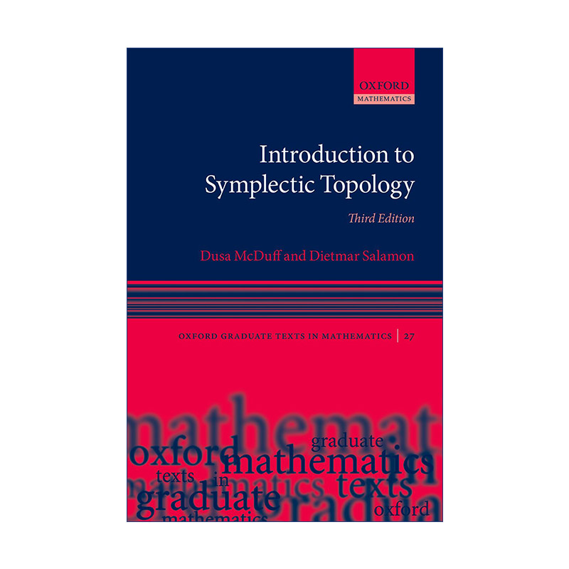 现货 辛拓扑概论  英文原版 Introduction to Symplectic Topology 牛津数学研究生教材 精装 英文版 进口英语原版书籍