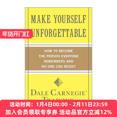 英文原版 Make Yourself Unforgettable 让自己难以忘怀 如何成为每个人都记得并且无法抗拒的人 英文版 进口英语原版书籍
