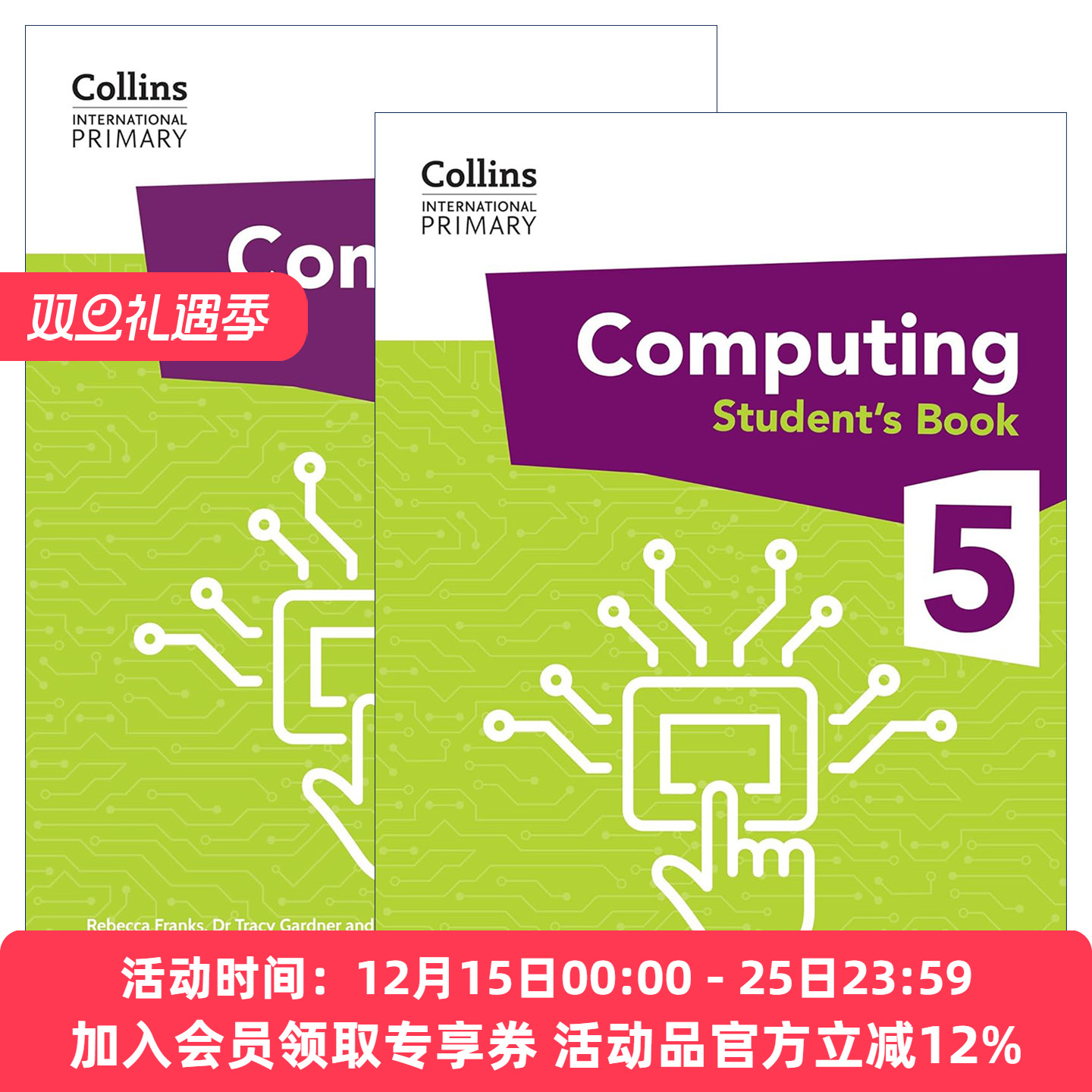 英文原版 Collins International Primary Computing 柯林斯国际小学计算机科学学生用书5+练习册2册 英文版 进口英语原版书籍