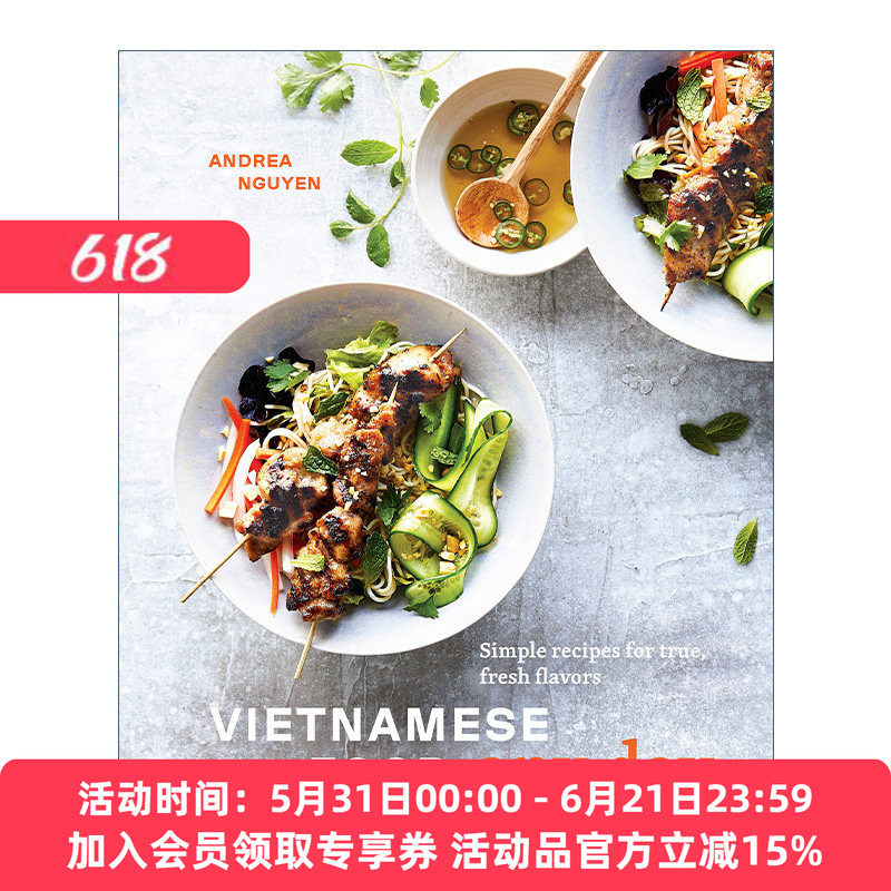 越南美食食谱 英文原版 Vietnamese Food Any Day 简单 新鲜 健康 IACP奖入围 精装 Andrea Nguyen 英文版 进口英语原版书籍