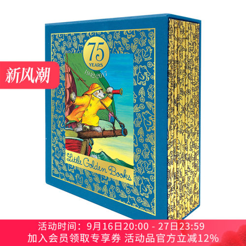 英文原版 75 Years of Little Golden Books 1942-2017 精装小金书12本经典合集 75周年纪念版 英文版 进口英语原版书籍