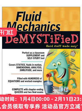 英文原版 Fluid Mechanics Demystified 流体力学 自学向导系列 英文版 进口英语原版书籍