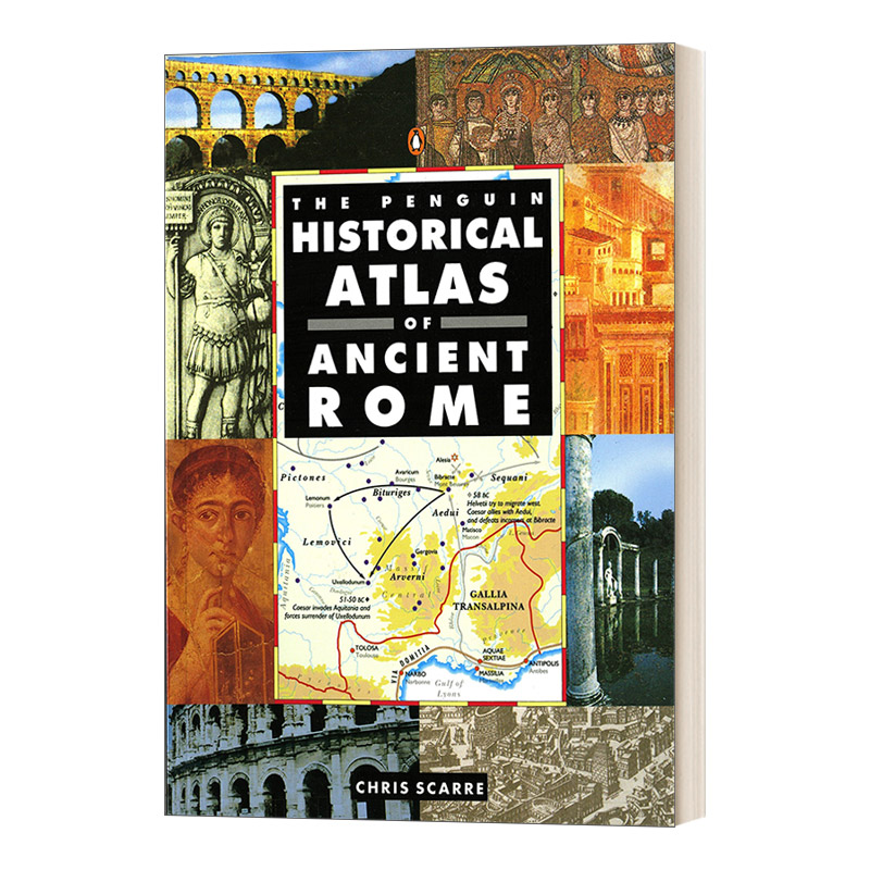 英文原版 The Penguin Historical Atlas of Ancient Rome 古罗马企鹅历史地图集 英文版 进口英语原版书籍