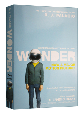 英文原版 Wonder 奇迹男孩 奇迹男生 同名电影封面版原著小说 Palacio 外文书籍 英文小说 励志温情儿童青少年读物