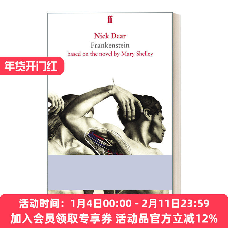 英文原版 Frankenstein 弗兰肯斯坦的灵与肉 英国国家剧院戏剧 尼克·迪尔编剧 英文版 进口英语原版书籍