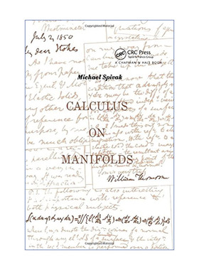 流形上的微积分  英文原版 Calculus On Manifolds 高等微积分中的一些经典定理的现代化处理 英文版 进口英语原版书籍