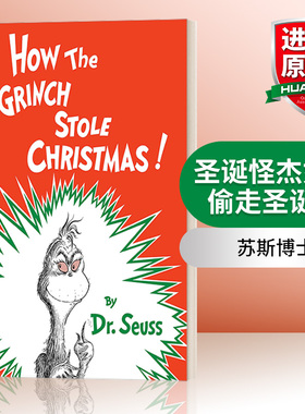 英文原版 How the Grinch Stole Christmas 圣诞怪杰如何偷走圣诞节 苏斯博士 精装 英文版 进口英语原版书籍