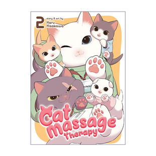 治愈生活漫画 Cat 猫咪按摩会所 英文原版 Haru 进口英语原版 Therapy 英文版 Massage 书籍 Hisakawa 卷二