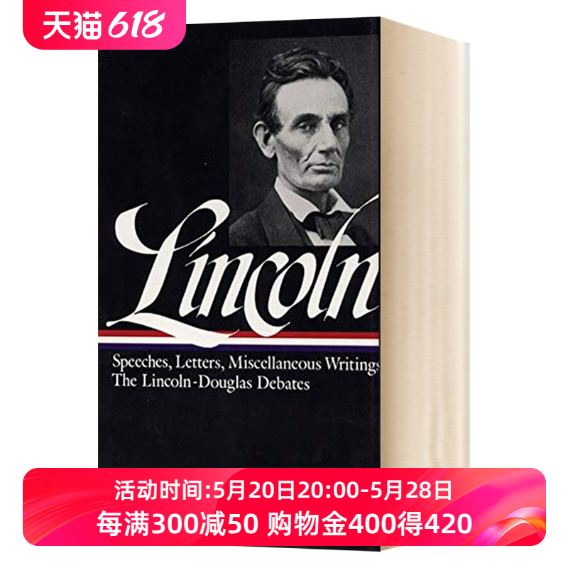 林肯 演讲与写作卷一 英文原版 Lincoln Speeches and Writings 1832-1858 美国文库出版系列 精装收藏版 英文版 进口原版英语书籍 书籍/杂志/报纸 人文社科类原版书 原图主图