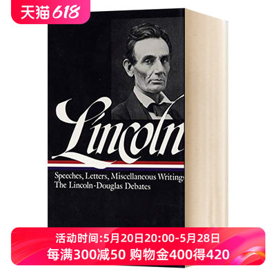 林肯 演讲与写作卷一 英文原版 Lincoln Speeches and Writings 1832-1858 美国文库出版系列 精装收藏版 英文版 进口原版英语书籍