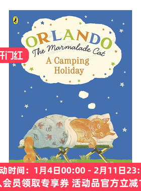 英文原版 Orlando the Marmalade Cat A Camping Holiday 橘猫奥兰多 露营假期 凯瑟琳·海尔经典绘本 英文版 进口英语原版书籍