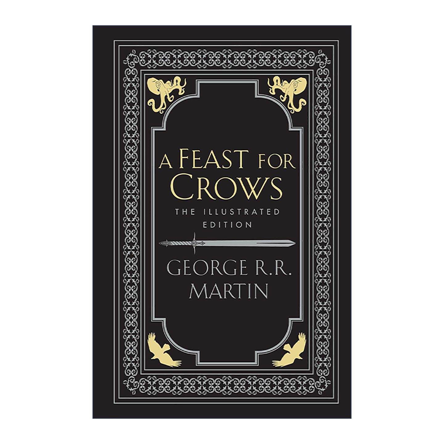 英文原版 A Feast for Crows Illustrated Edition 冰与火之歌4 群鸦的盛宴 大开本精装插图版 英文版 进口英语原版书籍