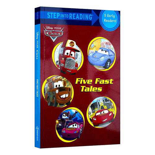 英文原版 Step into Reading Five Fast Tales Disney Pixar Cars 迪士尼赛车总动员故事合集 同名电影改编 进口英语原版书籍