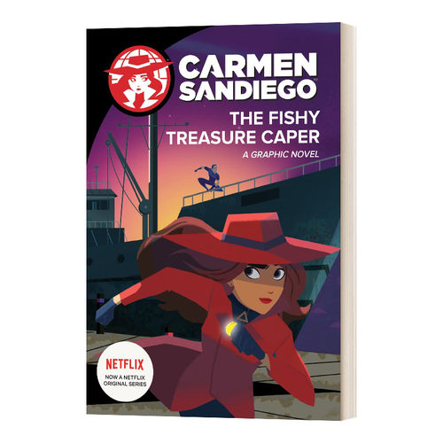 英文原版 The Fishy Treasure Caper Graphic Novel 神偷卡门1 电影漫画故事图画书 Netflex剧 英文版 进口英语原版书籍