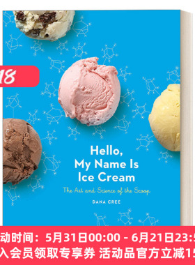 冰激凌制作百科 英文原版 Hello My Name Is Ice Cream 精装食谱 Dana Cree 英文版 进口英语原版书籍