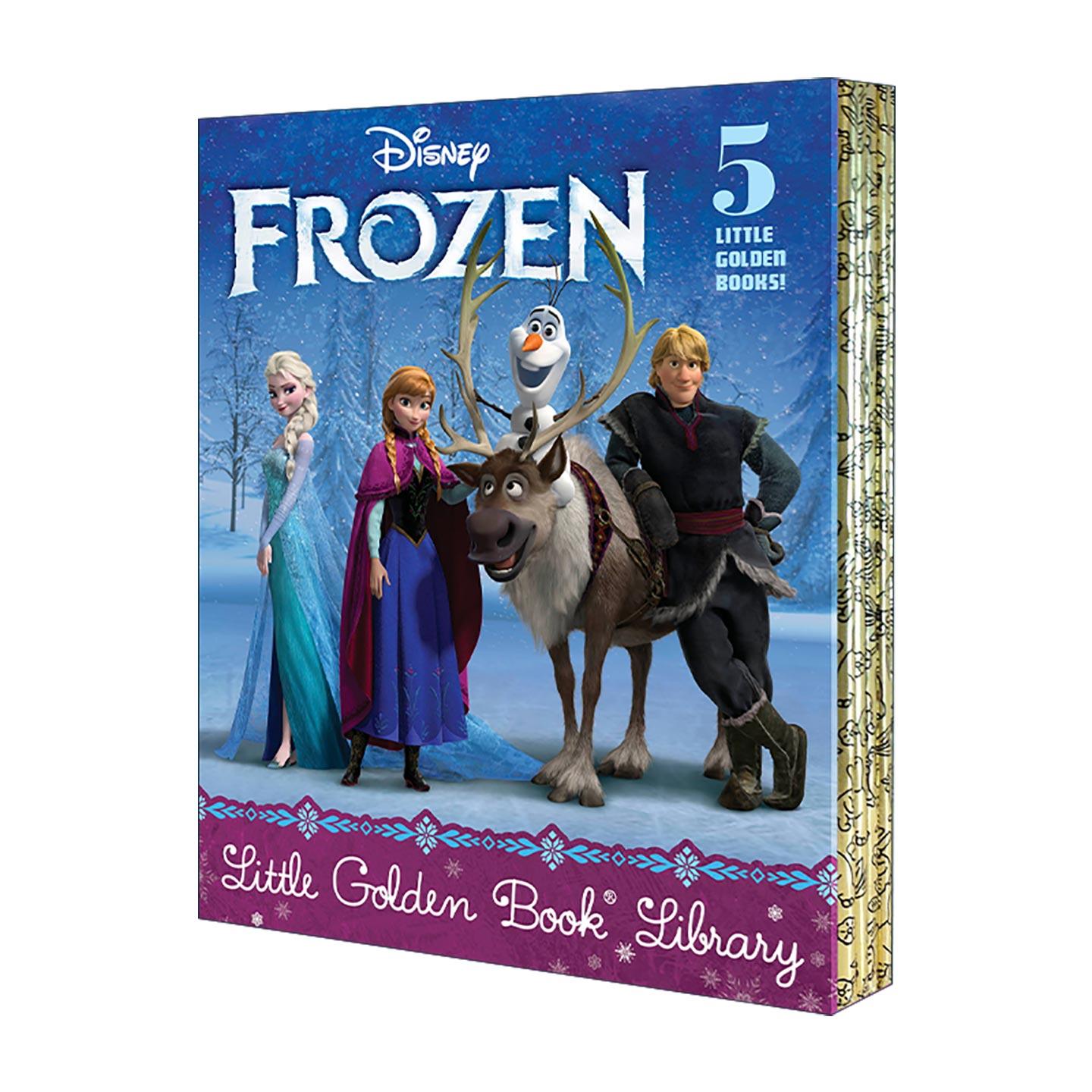 英文原版 Frozen Little Golden Book Library 迪士尼 冰雪奇缘 5册盒装套装 兰登书屋精装小金书 英文版 进口英语原版书籍