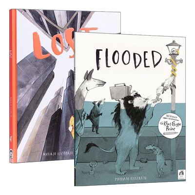 英文原版 Flooded/Lost 儿童动物绘本2册 西班牙插画师Mariajo Ilustrajo 英文版 进口英语原版书籍