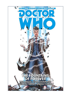 英文原版 Doctor Who The Tenth Doctor Vol. 3 The Fountains of Forever 神秘博士漫画第十任博士系列卷三永恒之泉进口英语书籍