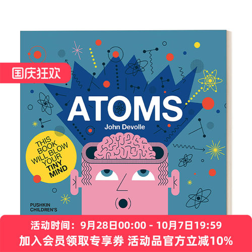 英文原版 Atoms 原子 知识科普绘本 John Devolle 精装 英文版 进口英语原版书籍