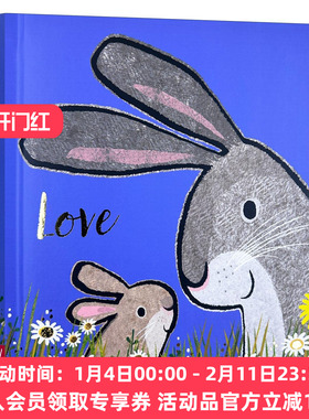 英文原版 Love 爱的表白书 纸板书 Emma Dodd儿童情感绘本 精装 英文版 进口英语原版书籍