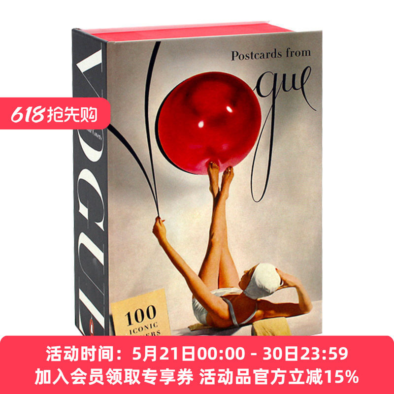 时尚杂志明信片 英文原版 Postcards from Vogue 100 Iconic Covers 100张标志性封面 英文版 进口英语原版书籍